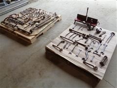 Antique Case IH Wrenches & Hand Valve Grinder 