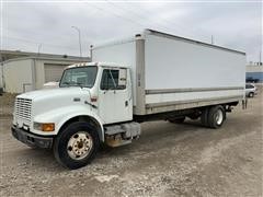 1999 International 4700 Box Truck W/Curbside Door & Liftgate 