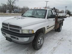 2002 Dodge Ram 3500 Flatbed Pickup 
