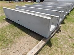 2017 Peters Concrete Flat Bottom J Style Concrete Feed Bunks 