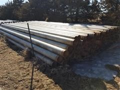 8"x30' Aluminum Irrigation Pipe Gated 