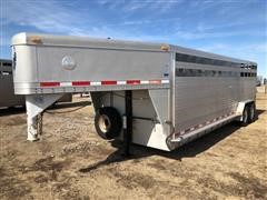 1999 Featherlite 8120 Aluminum Gooseneck Livestock Trailer 