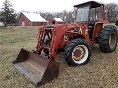 Fiat 666DT MFWD Tractor W/Hesston Loader 