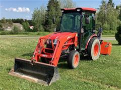 2020 Kioti CK2610SEHCB/HST Compact Utility Tractor W/Loader & Snow Blower 