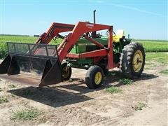 1970 John Deere 4020 2WD Tractor W/Farmhand F228 Loader & Attachments 