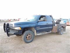 2000 Dodge Ram 3500 Quad Cab Flatbed 