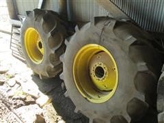 Firestone Rice Tires With 8 Bolt Rims 
