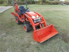 2012 Kubota BX25D Compact Utility Tractor With Backhoe Attachment 