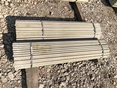 7/8" X 4' Long High Tensile Electric Fiberglass Fence Posts 