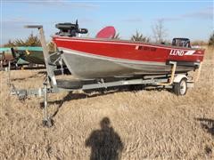1996 Lundell Fishing Boat & Trailer 