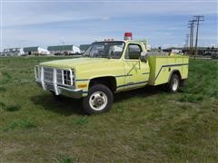 1989 Chevrolet 3500 Cheyenne 4x4 Brush/Grass Fire Truck 