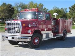 1982 Ford L9000 4 Door Pumper Truck 