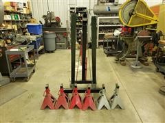 2 Ton Hydraulic Folding Engine Hoist/Jack Stands 