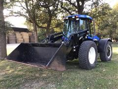 2014 New Holland TV6070 4WD Bi-directional Tractor W/Loader 