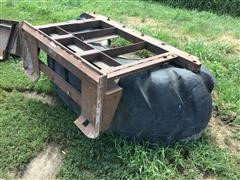 Rubber Tire Scraper Skid Steer Attachment 