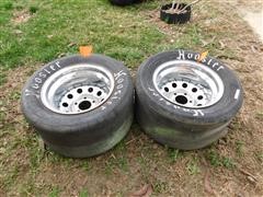 Hoosier F-55 10.0/27.0-15 Racing Tires & Rims 