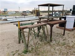 Behlen Heavy Duty Steel Bench/Saw Horses/Cart 