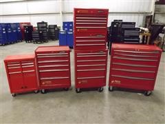 Mastercraft Red Rolling Tool Boxes 