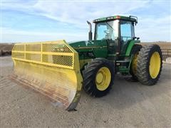 1995 John Deere 8400 MFWD Tractor With Degelman Dozer Blade 