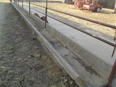 Triple S Concrete 12' Fenceline Concrete Bunks 