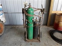 Oxy Acetylene Torch Set With Cart 