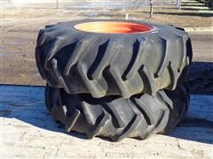 Firestone Traction Field/Road 18.4-26 Grain Cart/Implement Tires & Rims 