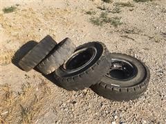 Solid Rubber And Pneumatic Forklift Tires 