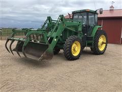 1994 John Deere 7800 MFWD Tractor W/Loader 