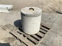 Cement Septic Tank Clean Out w/ Lid 