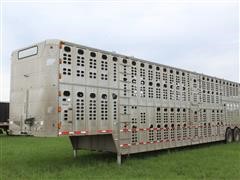 1999 Wilson PSDCL-302 T/A Aluminum Livestock Trailer 