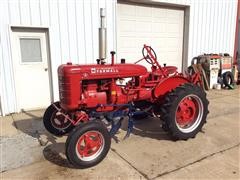 1940 International Farmall A 2WD Tractor W/Plow & Cultivator 