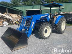 2022 New Holland Workmaster 75 MFWD Tractor W/Loader 