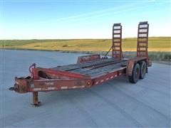 2000 Tow Master T-14DD T/A Flatbed Trailer 