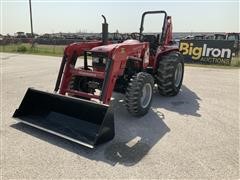 2017 Mahindra 5545 MFWD Compact Utility Tractor W/Loader & Backhoe 