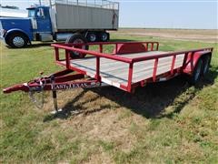 2015 East Texas Trailers Utility 7K Flatbed Trailer 