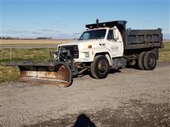 1985 Ford F8000 Dump Truck W/Plow 