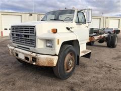 1991 Ford F800 S/A Cab And Chassis 