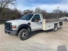2008 Ford F550XL Super Duty 2WD Flatbed Service Truck 