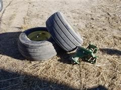 John Deere 569 Baler Hubs W/Mounts & Tires W/Wheels 