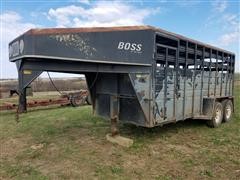 1992 Boss 8016 GN T/A Livestock Trailer 