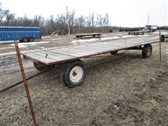 Shop Built "Can Trail" Hay Trailer W/High Speed Steering Axle 