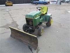 1984 John Deere 318 Lawn Tractor W/Front Blade 