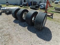 445/50R22.5 Tires & Aluminium Rims 
