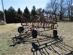 CrustBuster 24' Springtooth Field Cultivator W/2 Bar Spike-Tooth Harrow 