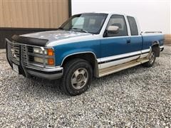 1992 Chevrolet 1500 4x4 Extended Cab Pickup 