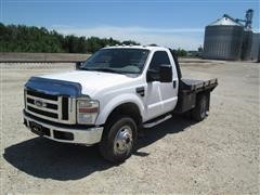 2008 Ford F350 Super Duty 4X4 Flatbed Pickup 