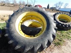 John Deere/Firestone Field & Road Rear Tires Rims & Duals 