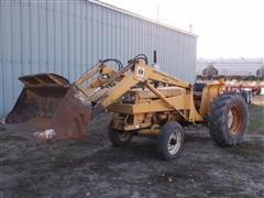 1969 International 2444 2WD Low Profile Turf Tractor W/International 2050 Loader & 3 PT Blade 