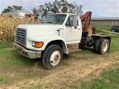 1998 Ford F800 S/A Truck Truck Tractor W/Knuckleboom 