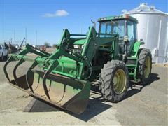 1998 John Deere 7610 MFWD Tractor W/Loader 